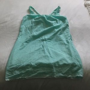 Jcrew aqua textured dress